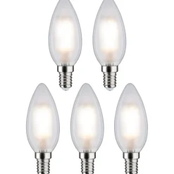 LED-kynttilälamppu Paulmann Candle, E14, 470lm, 4.8W, 4000K, matta, 5kpl