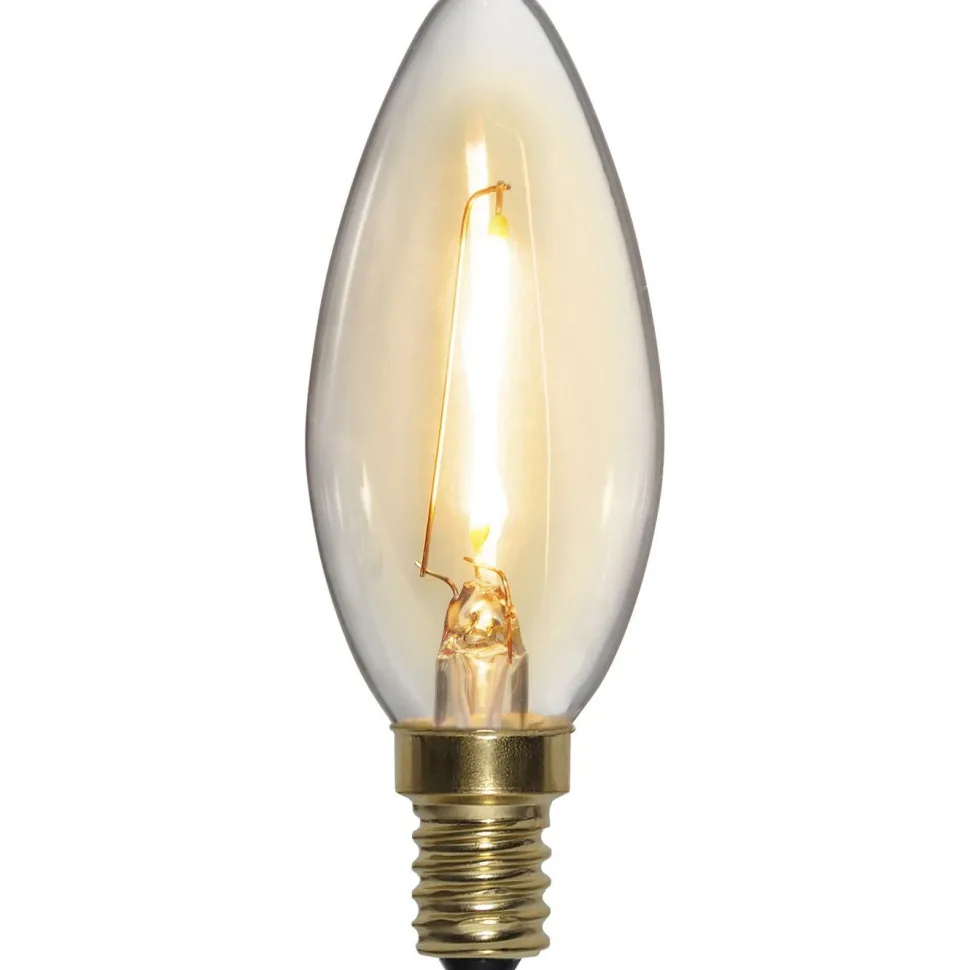 LED-kynttilälamppu Star Trading Soft Glow 353-03-1 Ø35x98mm E14 kirkas 0.8W 2100K 70lm