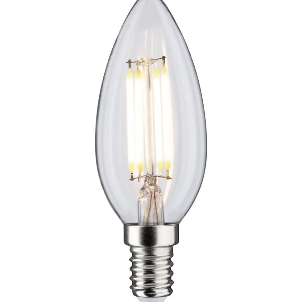 LED-kynttilälamppu Paulmann Candle, E14, 470lm, 4.8W, 4000K, filamentti, matta