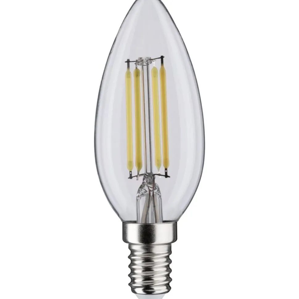 LED-kynttilälamppu Paulmann Candle, E14, 470lm, 4.8W, 4000K, filamentti, matta