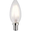 LED-kynttilälamppu Paulmann Candle, E14, 470lm, 4.5W, 2700K, filamentti, matta