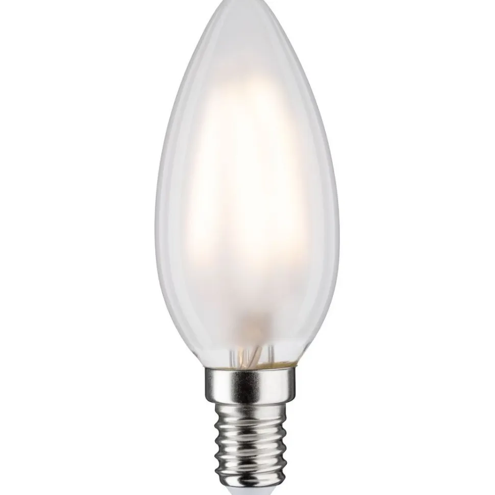 LED-kynttilälamppu Paulmann Candle, E14, 470lm, 4.5W, 2700K, filamentti, matta