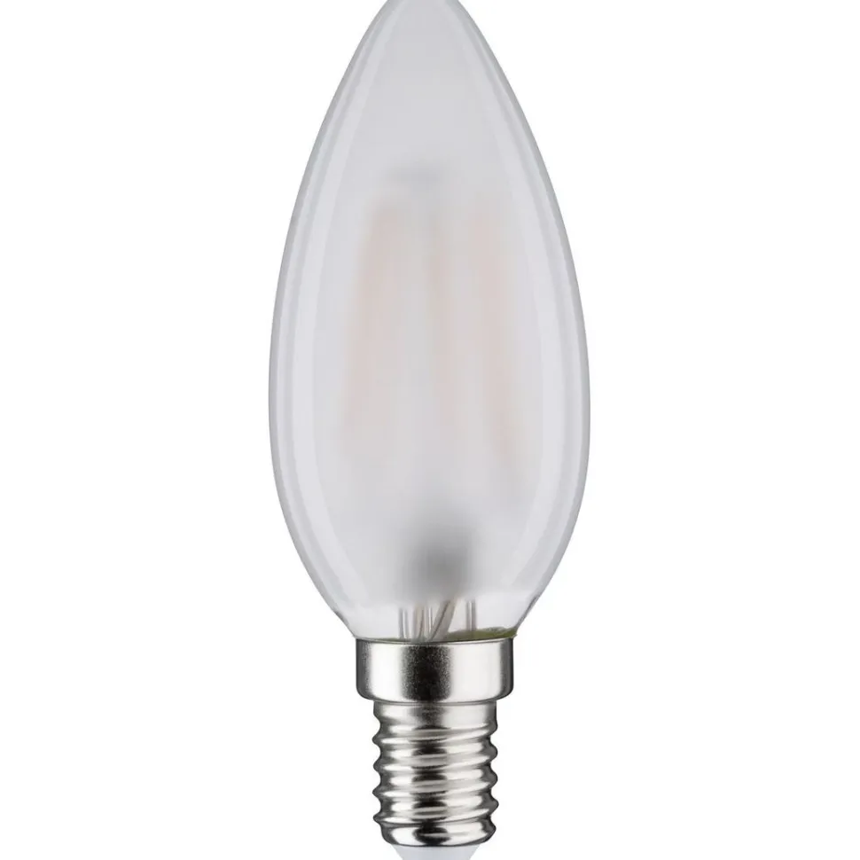 LED-kynttilälamppu Paulmann Candle, E14, 470lm, 4.5W, 2700K, filamentti, matta