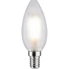 LED-kynttilälamppu Paulmann Candle, E14, 470lm, 5W, 2700K, filamentti, matta, 2kpl