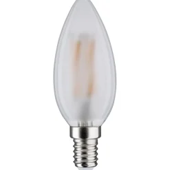 LED-kynttilälamppu Paulmann Candle, E14, 470lm, 5W, 2700K, filamentti, matta, 2kpl