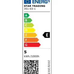 LED-kynttilälamppu Star Trading 351-03-1 Ø35x98mm E14 kirkas 4.2W 2700K 470lm