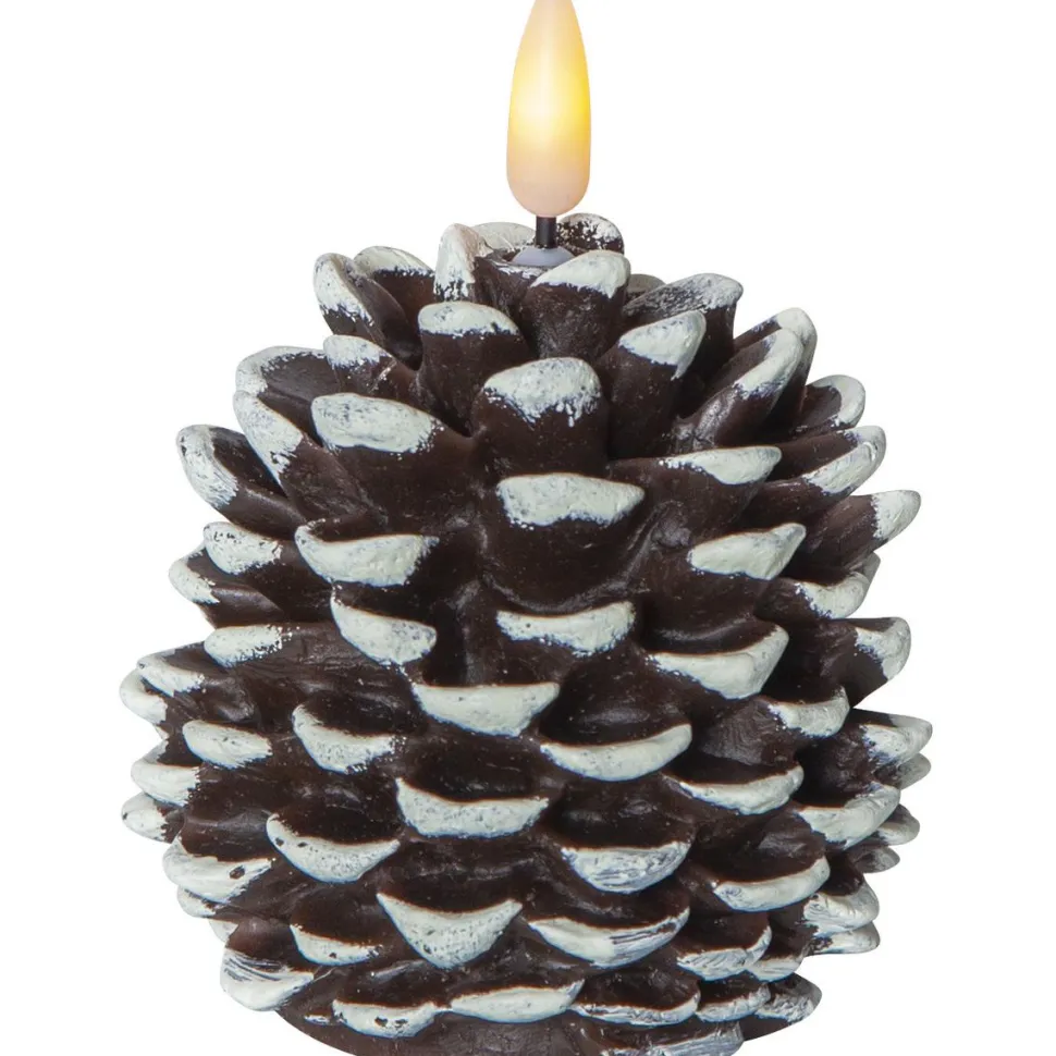 LED-kynttilä Star Trading Flamme Cone, 10.5cm, ruskea