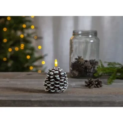 LED-kynttilä Star Trading Flamme Cone, 10.5cm, ruskea