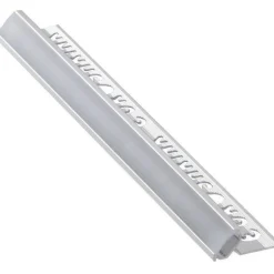 LED-laattalista/ulkokulma Euroshrink 300A, 45°, alumiini, 12mm x 2.5m, mattahopea