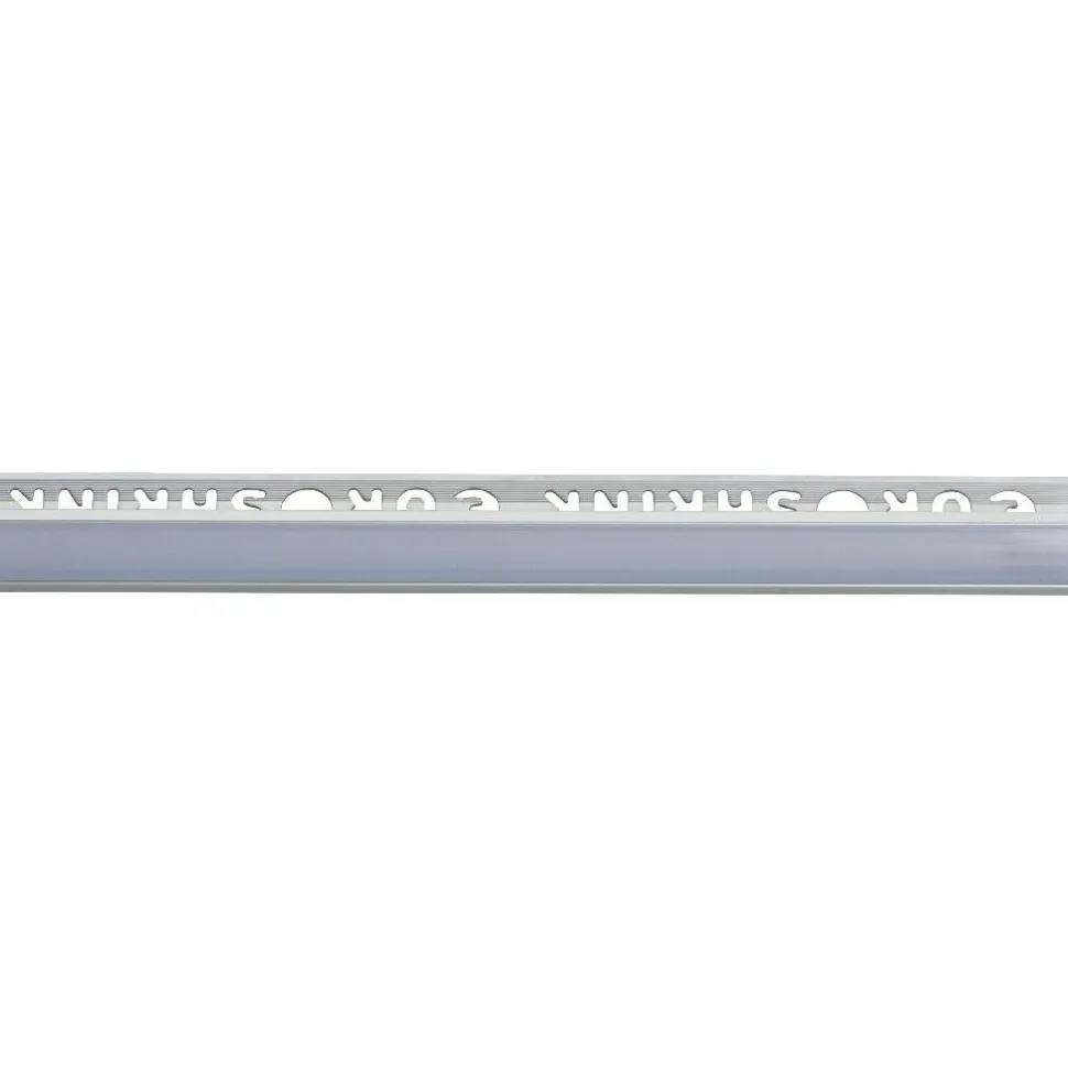 LED-laattalista/ulkokulma Euroshrink 300A, 45°, alumiini, 12mm x 2.5m, mattahopea