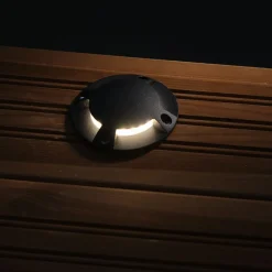 LED-laiturivalaisin FTLIGHT Marina IV 1,5W 24V 3000K IP67 musta alumiini