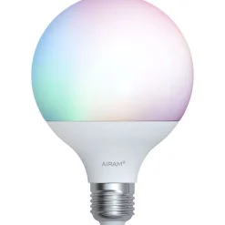 LED-lamppu Airam SmartHome GLOBE-95, 11W, E27, 1055lm, 2700-6500K, RGB/TW, opaali