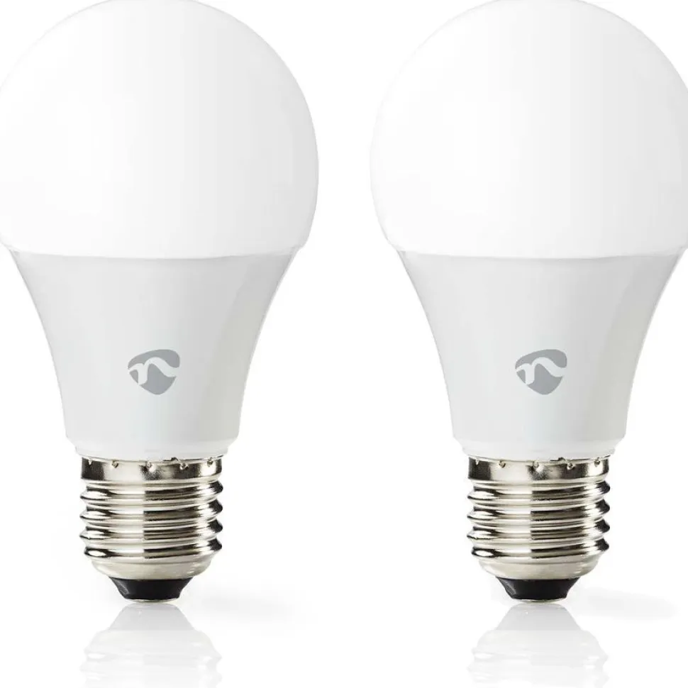 LED-lamppu Nedis SmartLife RGB Wi-Fi WIFILRC20E27 9W E27 2700-6500K 2kpl