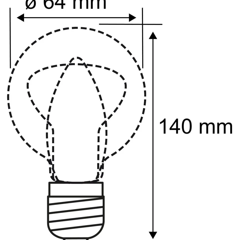 LED-lamppu Paulmann 1879 Filament Rustika E27 470lm 6W 1800K 3-Step-Dim himmennettävä kulta