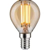 LED-lamppu Paulmann 1879 Filament Drop E14 450lm 4.9W 1800K 3-Step-Dim himmennettävä kulta