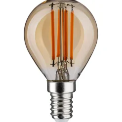 LED-lamppu Paulmann 1879 Filament Drop E14 450lm 4.9W 1800K 3-Step-Dim himmennettävä kulta