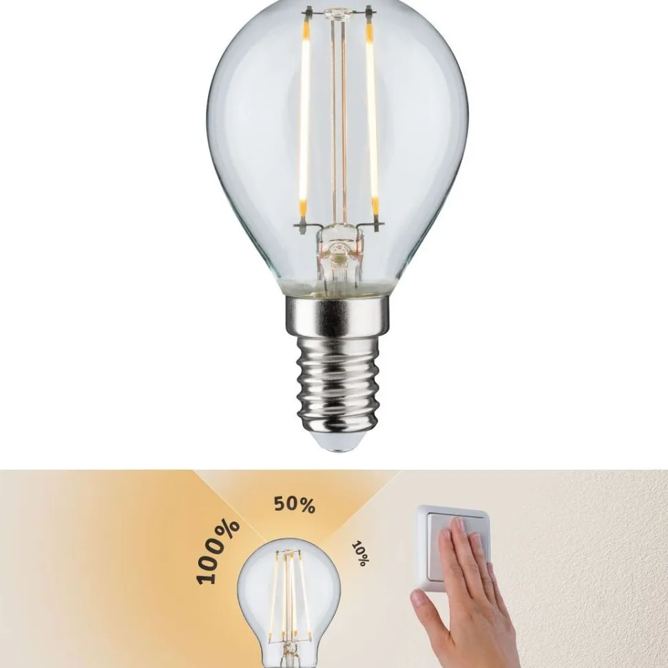 LED-lamppu Paulmann Drop, E14, 250lm, 2.7W, 2700K, filamentti, himmennettävä, kirkas
