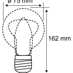 LED-lamppu Paulmann Inner Glow Edition Pear Corn Ring, E27, 120lm, 3.6W, 1800K, himmennettävä, kulta