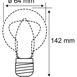 LED-lamppu Paulmann Inner Glow Edition Corn Arc, E27, 80lm, 3.5W, 1800K, savulasi