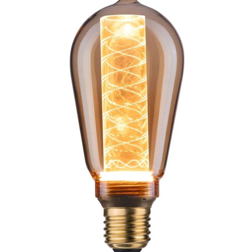 LED-lamppu Paulmann Inner Glow Edition Corn Spiral, E27, 230lm, 4W, 1800K, kulta