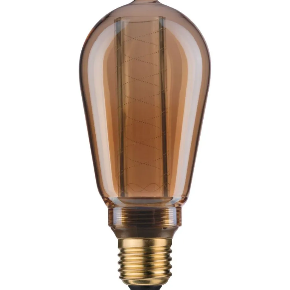 LED-lamppu Paulmann Inner Glow Edition Corn Spiral, E27, 230lm, 4W, 1800K, kulta