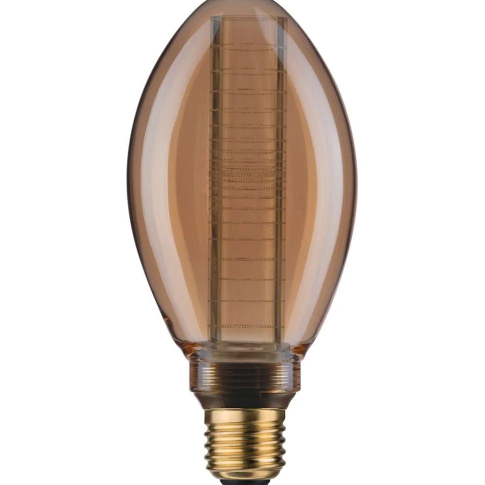 LED-lamppu Paulmann Inner Glow Edition Pear Ring, E27, 230lm, 4W, 1800K, kulta