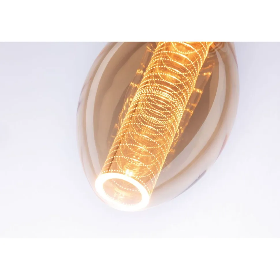 LED-lamppu Paulmann Inner Glow Edition Pear Ring, E27, 230lm, 4W, 1800K, kulta