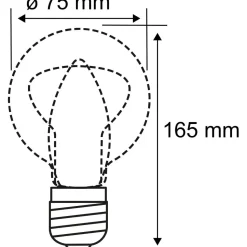 LED-lamppu Paulmann Inner Glow Edition Pear Ring, E27, 230lm, 4W, 1800K, kulta