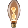 LED-lamppu Paulmann Inner Glow Edition Pear Helix, E27, 180lm, 3.5W, 1800K, kulta