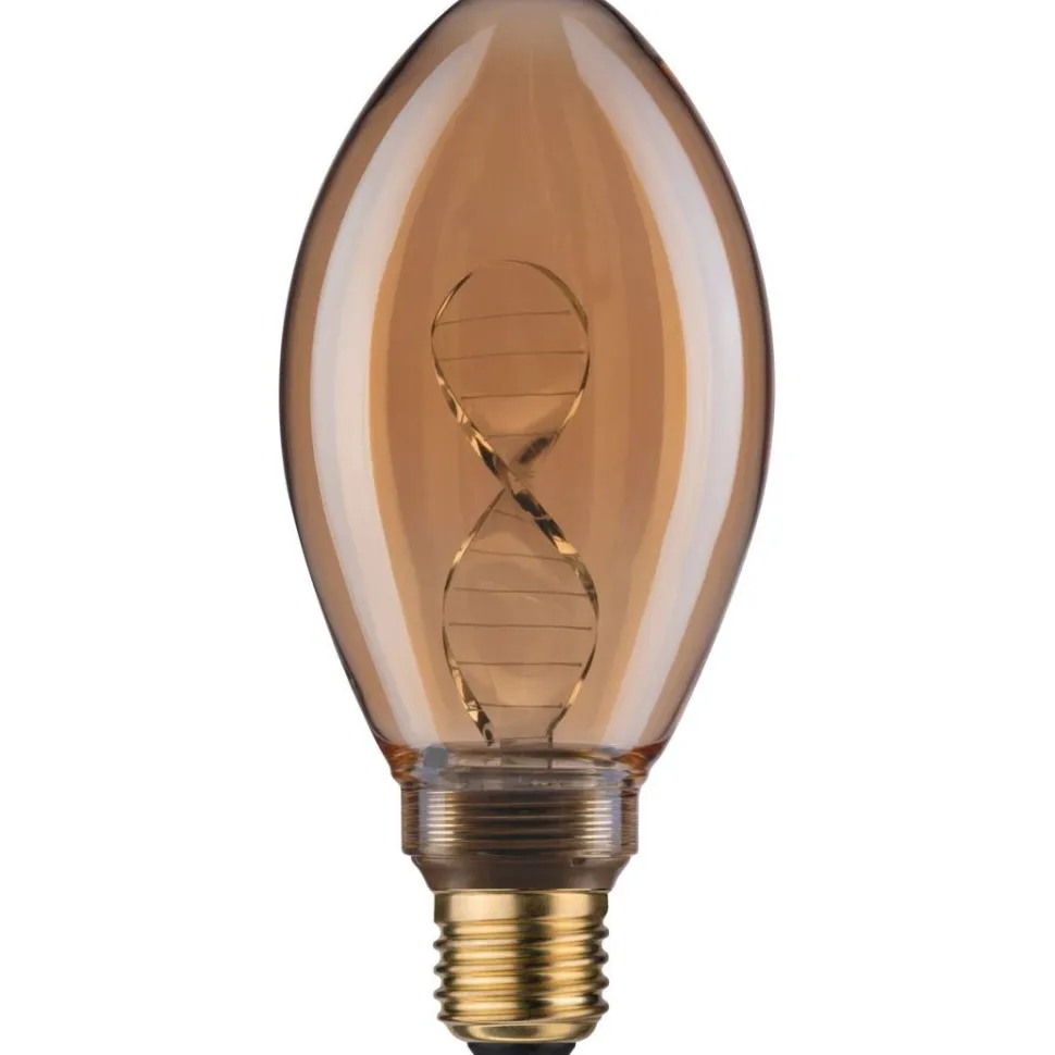 LED-lamppu Paulmann Inner Glow Edition Pear Helix, E27, 180lm, 3.5W, 1800K, kulta