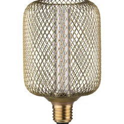 LED-lamppu Paulmann Metallic Glow Illuminant Zyl, E27, Spiral, 200lm, 4.2W, 1800K, messinki