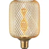 LED-lamppu Paulmann Metallic Glow Illuminant Zyl, E27, Helix, 130lm, 3.5W, 1800K, messinki