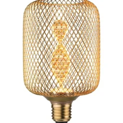 LED-lamppu Paulmann Metallic Glow Illuminant Zyl, E27, Helix, 130lm, 3.5W, 1800K, messinki
