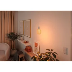 LED-lamppu Paulmann Metallic Glow Globe, E27, Helix, 130lm, 3.5W, 1800K, messinki