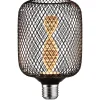 LED-lamppu Paulmann Metallic Glow Illuminant Zyl, E27, Helix ,110lm, 3.5W, 1800K, musta