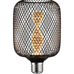 LED-lamppu Paulmann Metallic Glow Illuminant Zyl, E27, Helix ,110lm, 3.5W, 1800K, musta