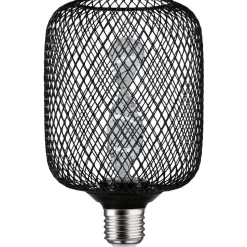 LED-lamppu Paulmann Metallic Glow Illuminant Zyl, E27, Helix ,110lm, 3.5W, 1800K, musta