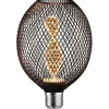 LED-lamppu Paulmann Metallic Glow Globe, E27, Helix, 110lm, 3.5W, 1800K, musta