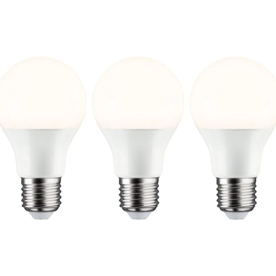 LED-lamppu Paulmann Pear, E27, 806lm, 8W, 2700K, opaali, 3kpl
