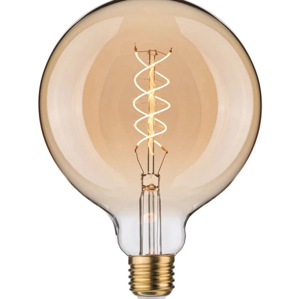 LED-lamppu Paulmann Rustic Shine Globe, 230V, 300lm, 4.2W, 1800K, himmennettävä, kulta