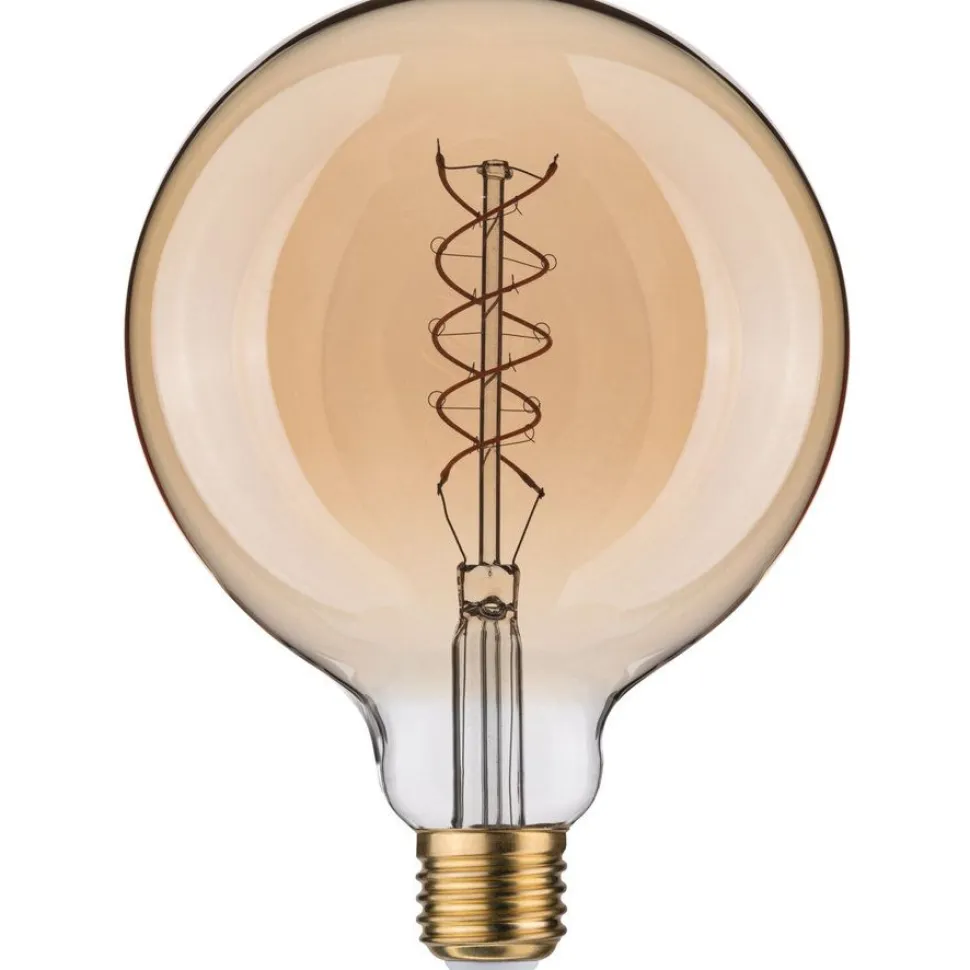 LED-lamppu Paulmann Rustic Shine Globe, 230V, 300lm, 4.2W, 1800K, himmennettävä, kulta