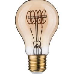 LED-lamppu Paulmann Rustic Shine Pear, 230V, 300lm, 4.5W, 1800K, himmennettävä, kulta