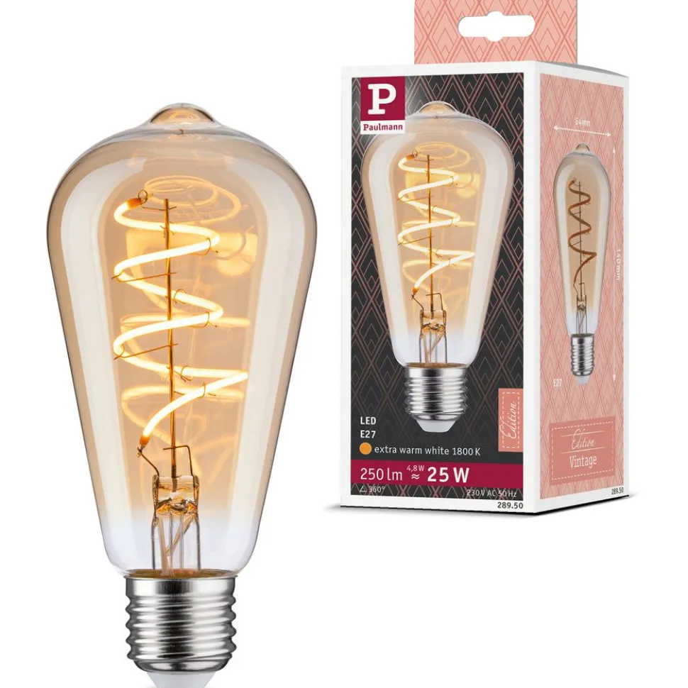 LED-lamppu Paulmann Vintage Edition Corn, E27, 230V, 250lm, 4.8W, 1800K, kulta