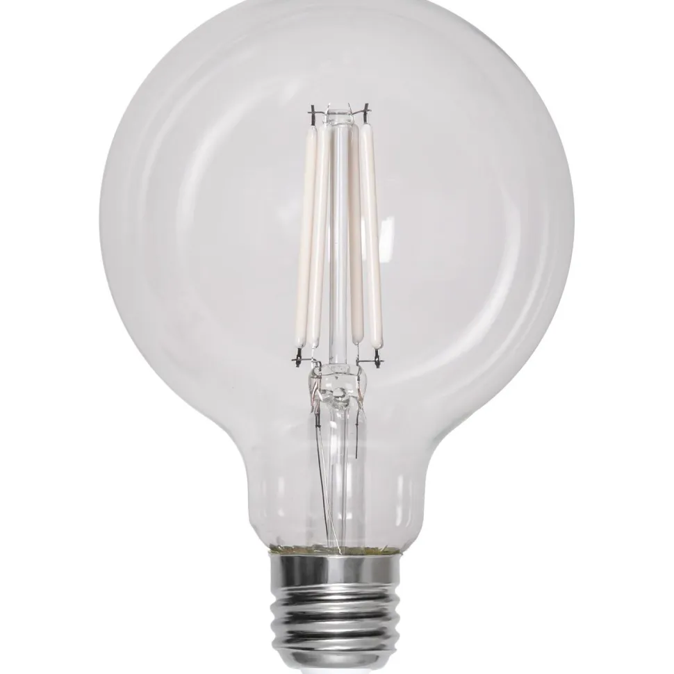 LED-lamppu Star Trading Clear White Filament 352-83, Ø95x140, E27, G95, 7W, 2700K, 806lm
