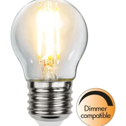 LED-lamppu Star Trading Clear Filament 351-35, Ø45x78mm, E27, G45, 2.5W, 2700K, 250lm