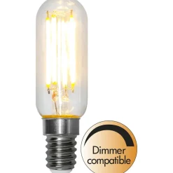 LED-lamppu Star Trading Clear Filament 354-03-1, Ø25x85mm, E14, T25, 4.9W, 2700K, 470lm