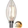 LED-lamppu Star Trading Clear White Filament 352-79, Ø35x97, E14, C35, 2.5W, 2700K, 250lm