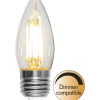 LED-lamppu Star Trading Clear Filament 351-32, Ø35x92mm, E27, C35, 4.2W, 2700K, 470lm