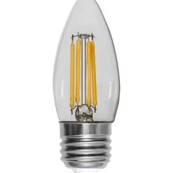 LED-lamppu Star Trading Clear Filament 351-32, Ø35x92mm, E27, C35, 4.2W, 2700K, 470lm