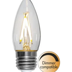 LED-lamppu Star Trading Clear Filament 351-31, Ø35x92mm, E27, C35, 2.5W, 2700K, 250lm